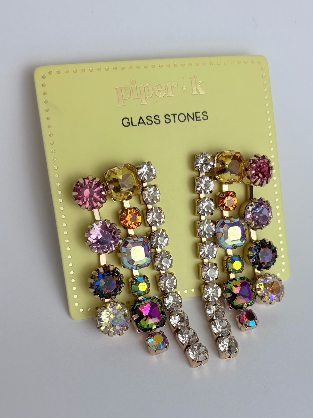 NWT ⚜️💎⚜️ Piper K Gorgeous Crystal Drop Earrings - Picture 10 of 13